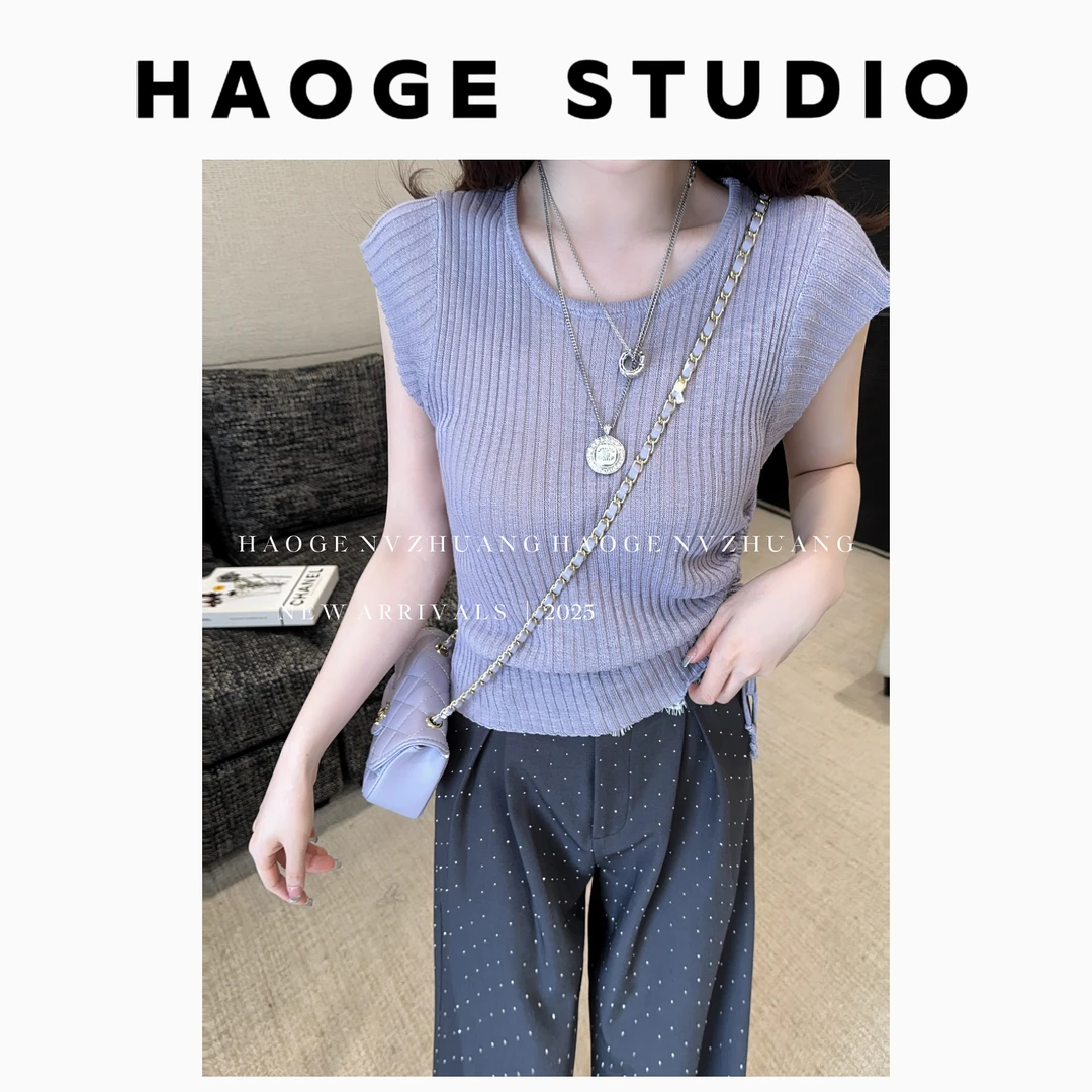 浩哥严选●松弛有度C5ZZS4756A上衣预短款简版设计感小众百搭时尚