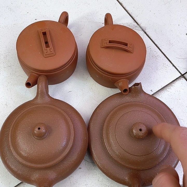 紫砂茶壶处理四个