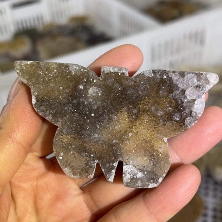 未镶嵌珠宝半成品水晶蝴蝶多多