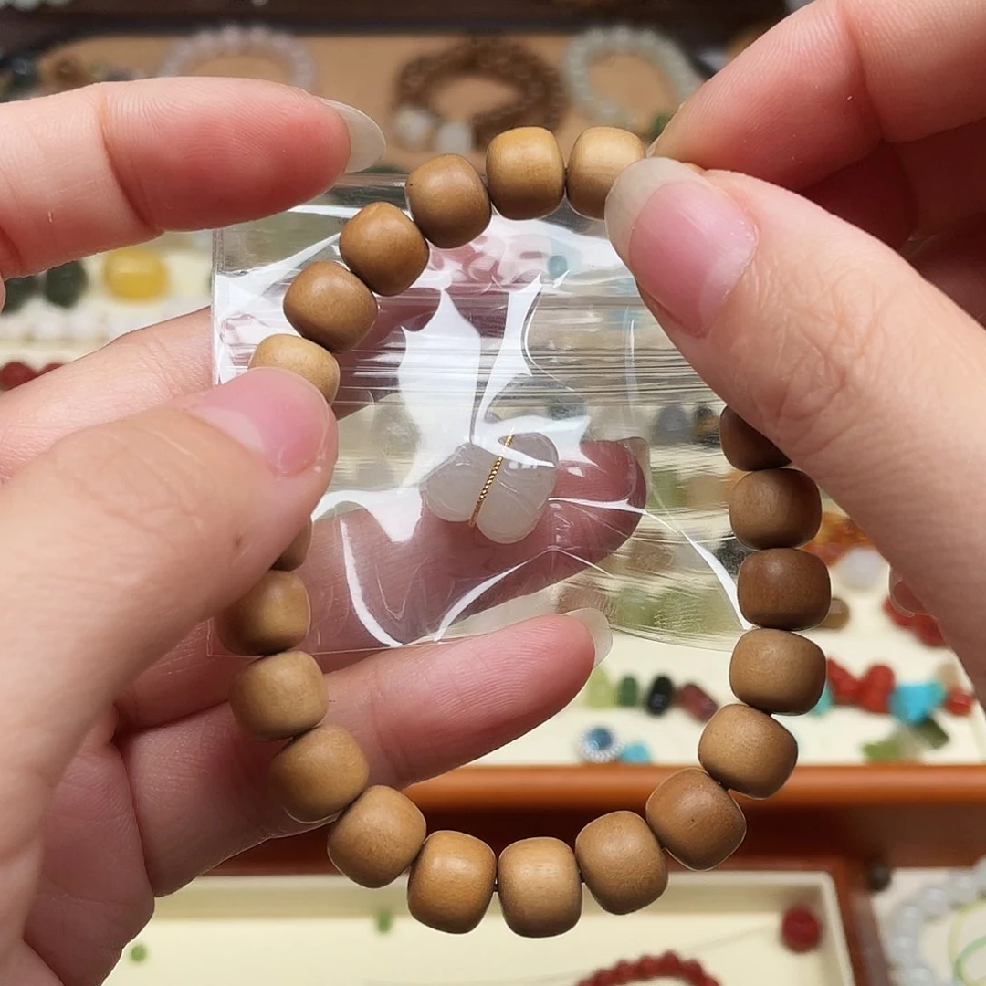 非洲檀香无事牌檀香木卡1.0单圈手串
