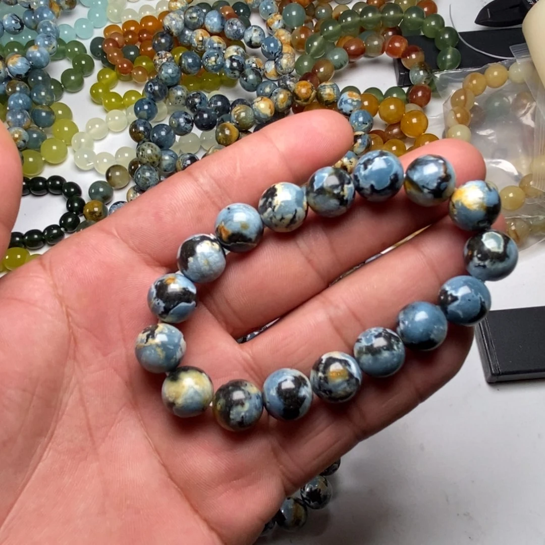 蛇纹石玉手链未镶嵌