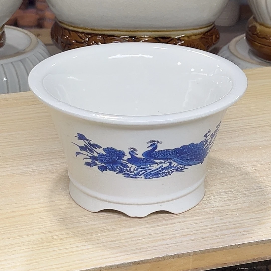 陶瓷绿植多肉微瑕花盆口径15*9