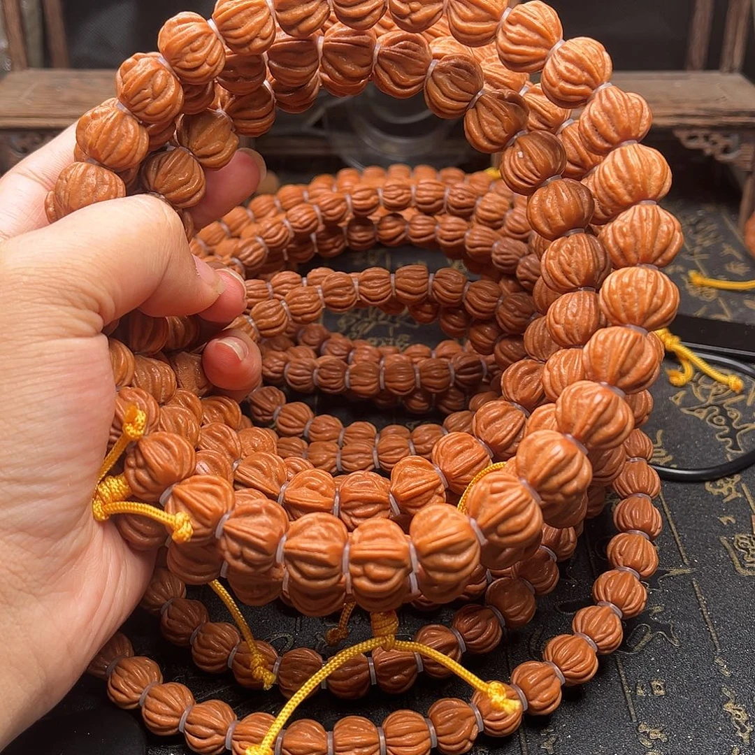 桃核吊坠佛手手持