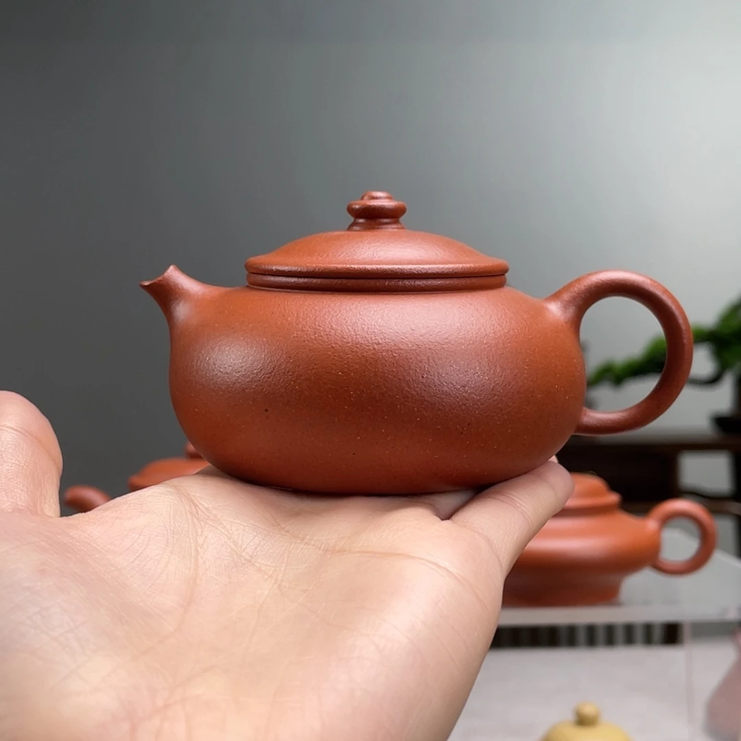 【闪购商品】茶壶紫砂红降坡寒江容量150cc