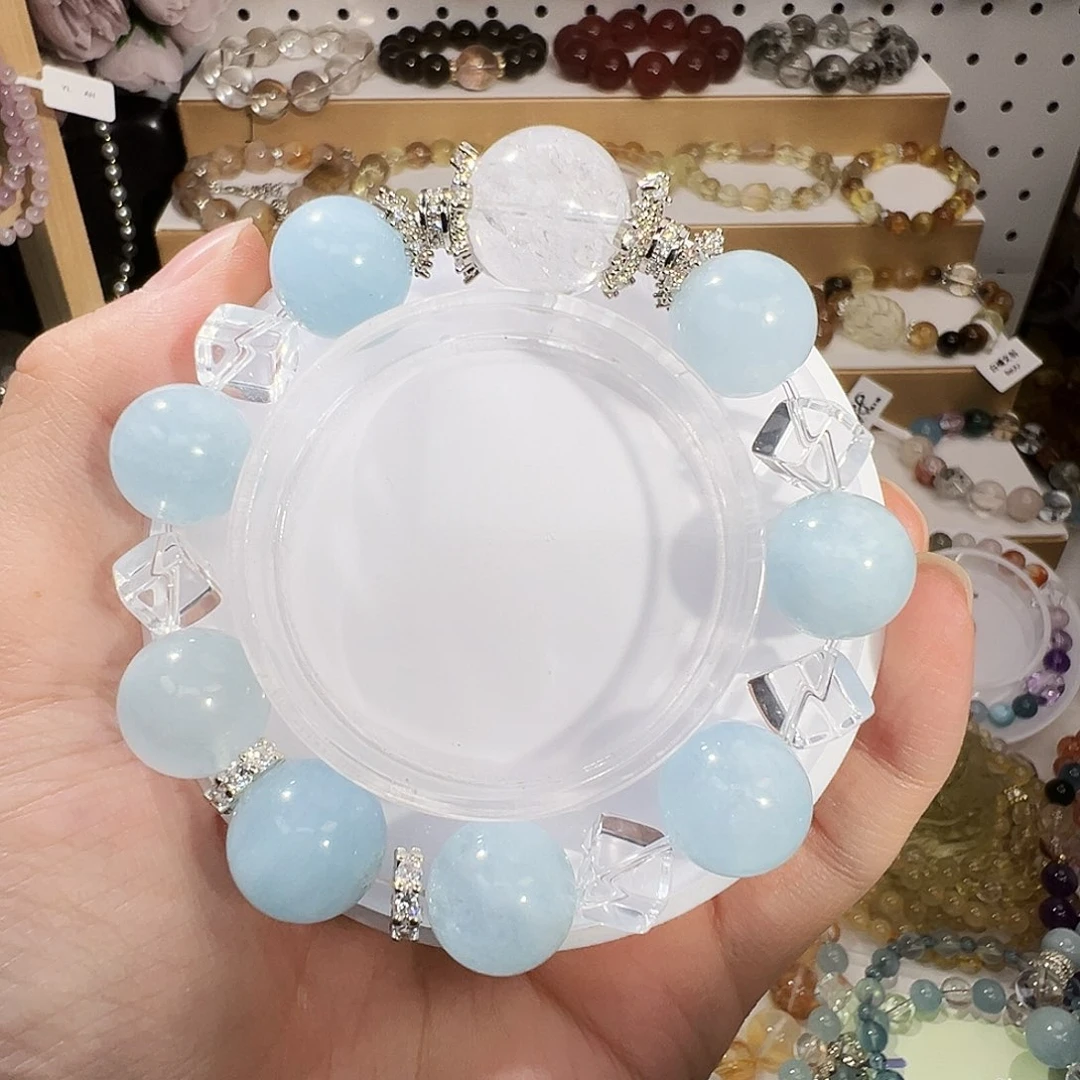手串未镶嵌水晶海蓝宝