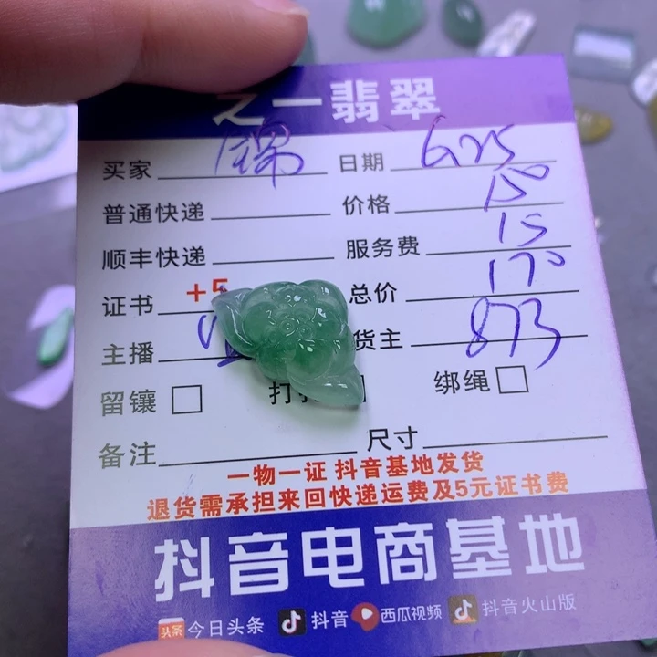 翡翠未镶嵌颈饰锦*