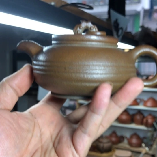 茶壶紫砂青降坡柴烍玉璧壶