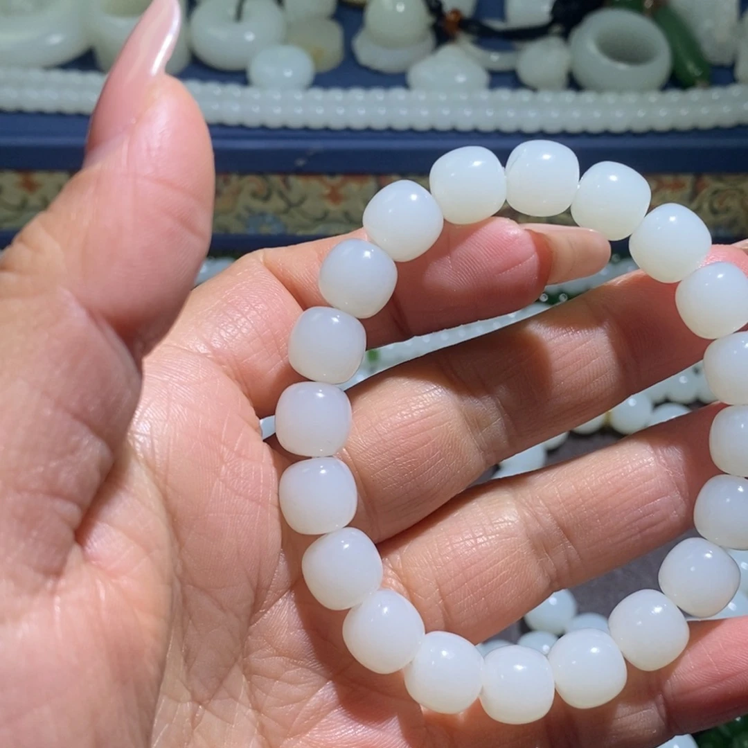 和田玉手链未镶嵌懒*洋