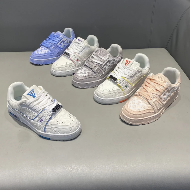 新琉利推荐时尚潮流新款休闲百搭情侣鞋网面低帮运动鞋厚底潮鞋