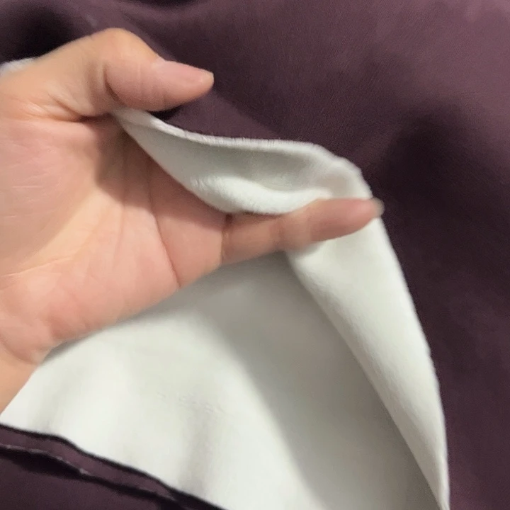 酱紫色奥粒绒1.8×2米长带螺纹