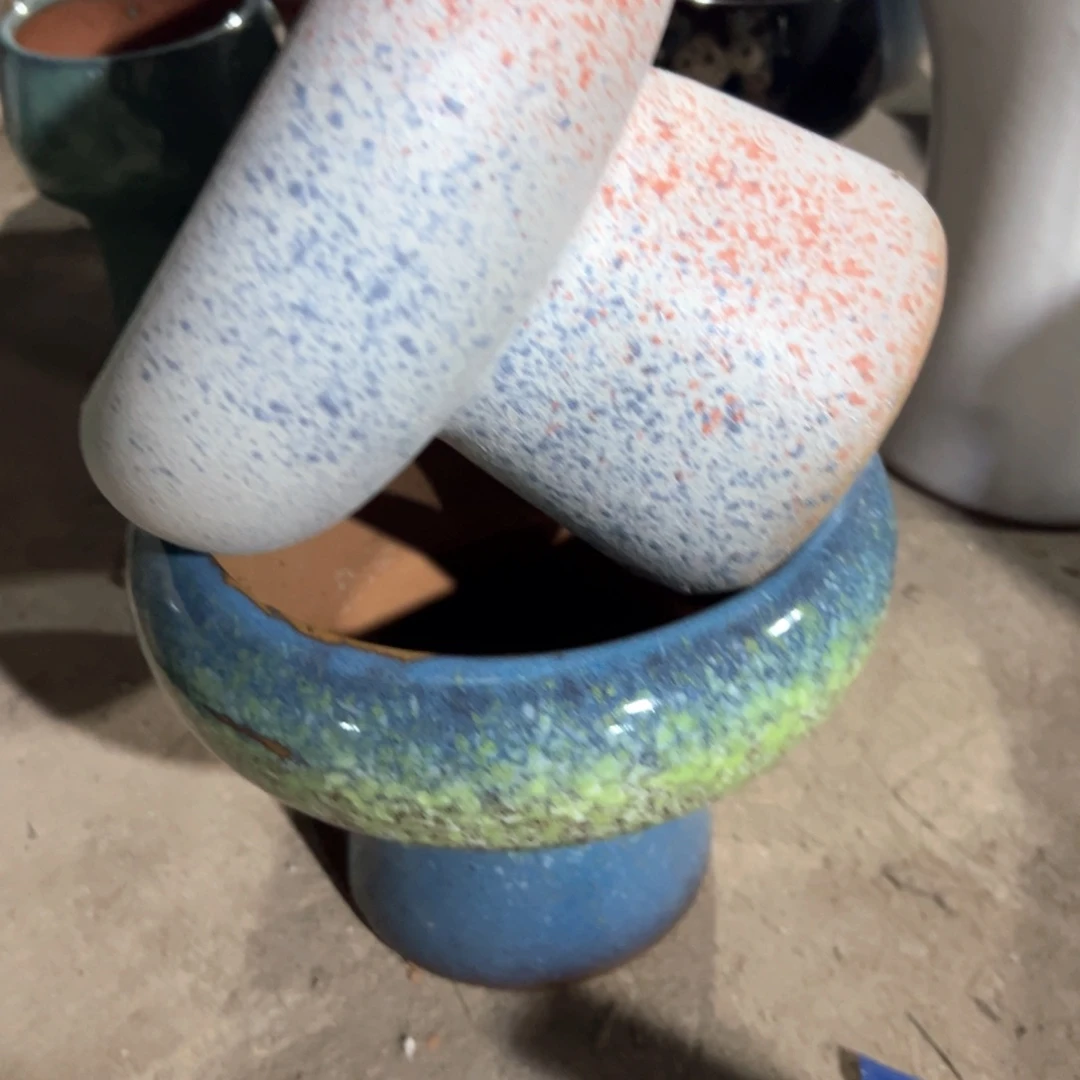 红陶瑕疵16-16两个