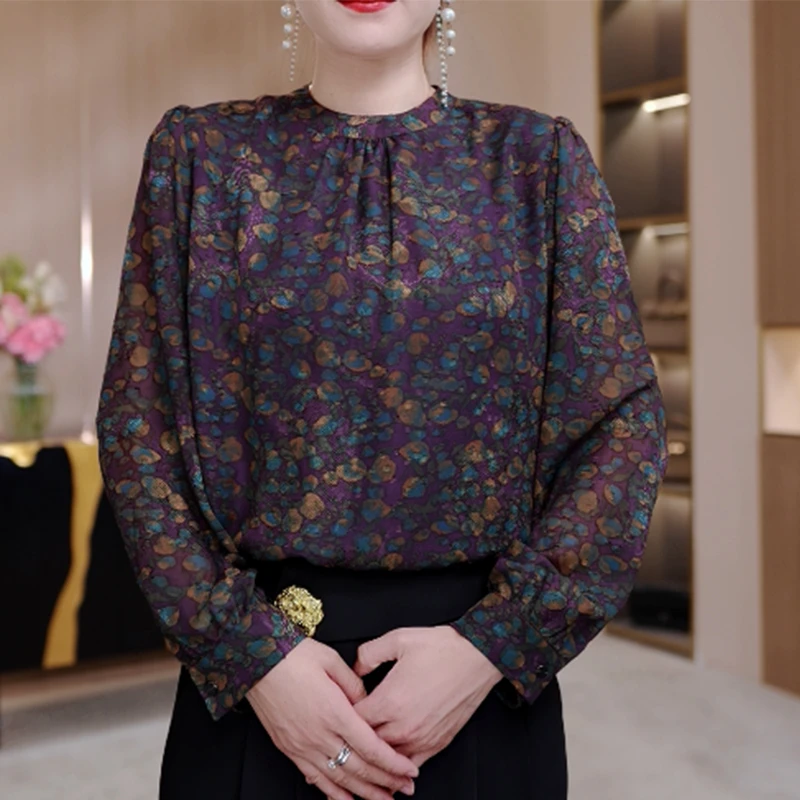 CYM033时尚长袖衬衫女气质衬衣洋气上衣