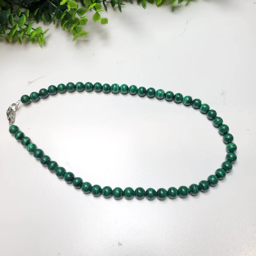 V88【赵小姐】时尚百搭孔雀石多珠项链多样式发其一