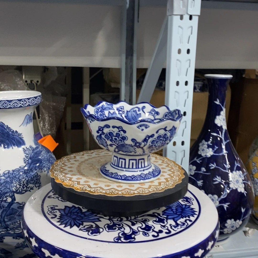 瓶高脚碗花瓶摆件