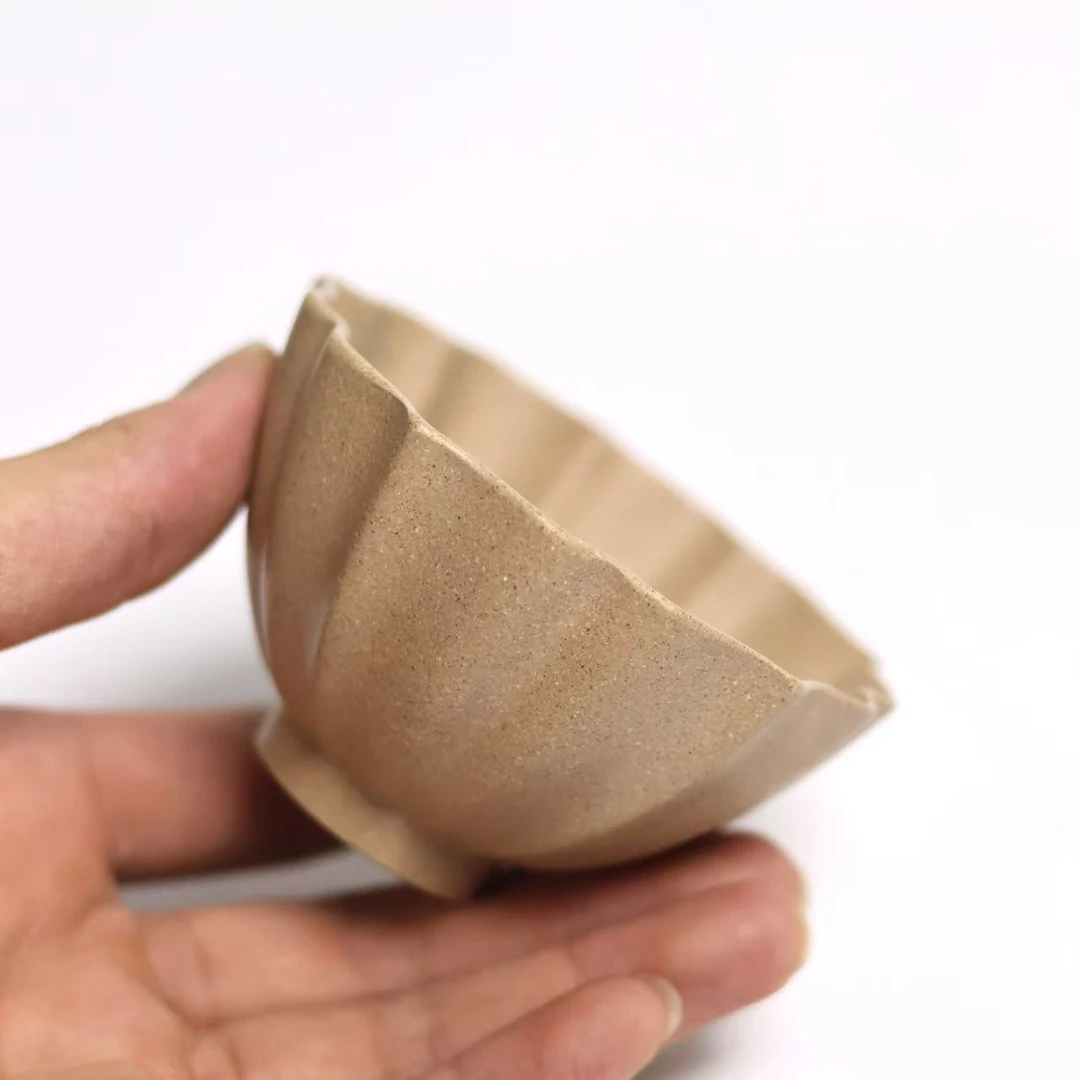 宜兴原矿紫砂段泥主人杯手工筋纹茶杯大口高端男士女士喝茶茶具