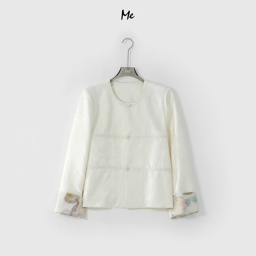 ME【玉竹探春】重工轻奢时尚百搭宽松休闲外套 MEQS0902