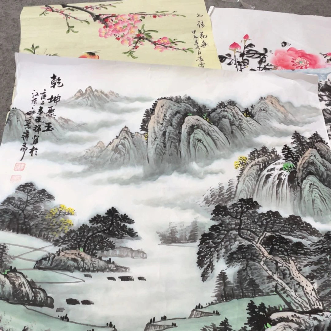 国画国画作品画心一张