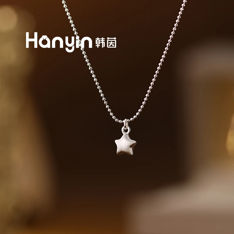 铜合金项链 时尚小众设计百搭简约日常通勤五角星项链