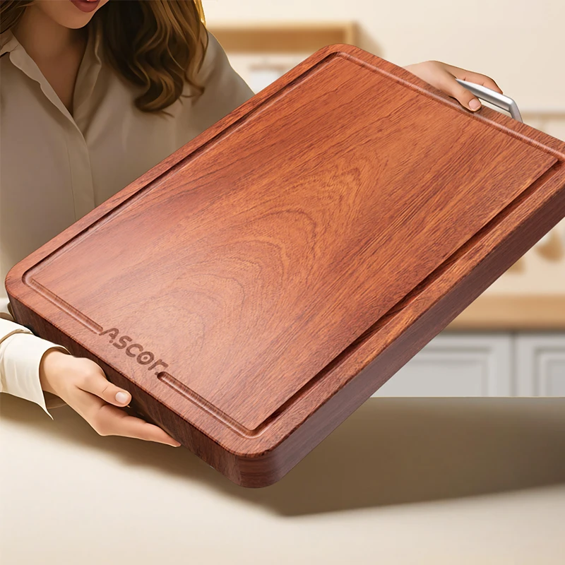 整木乌檀木切菜板高档抗菌防霉家用食品级厨房案板实木砧板无漆腊