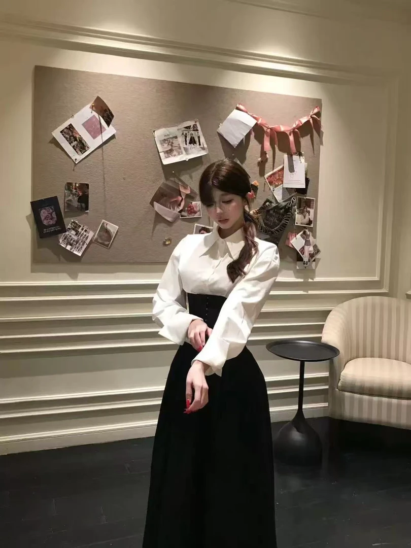 【高知大姐姐】秋季新款显瘦遮肉显身材束腰设计款套装