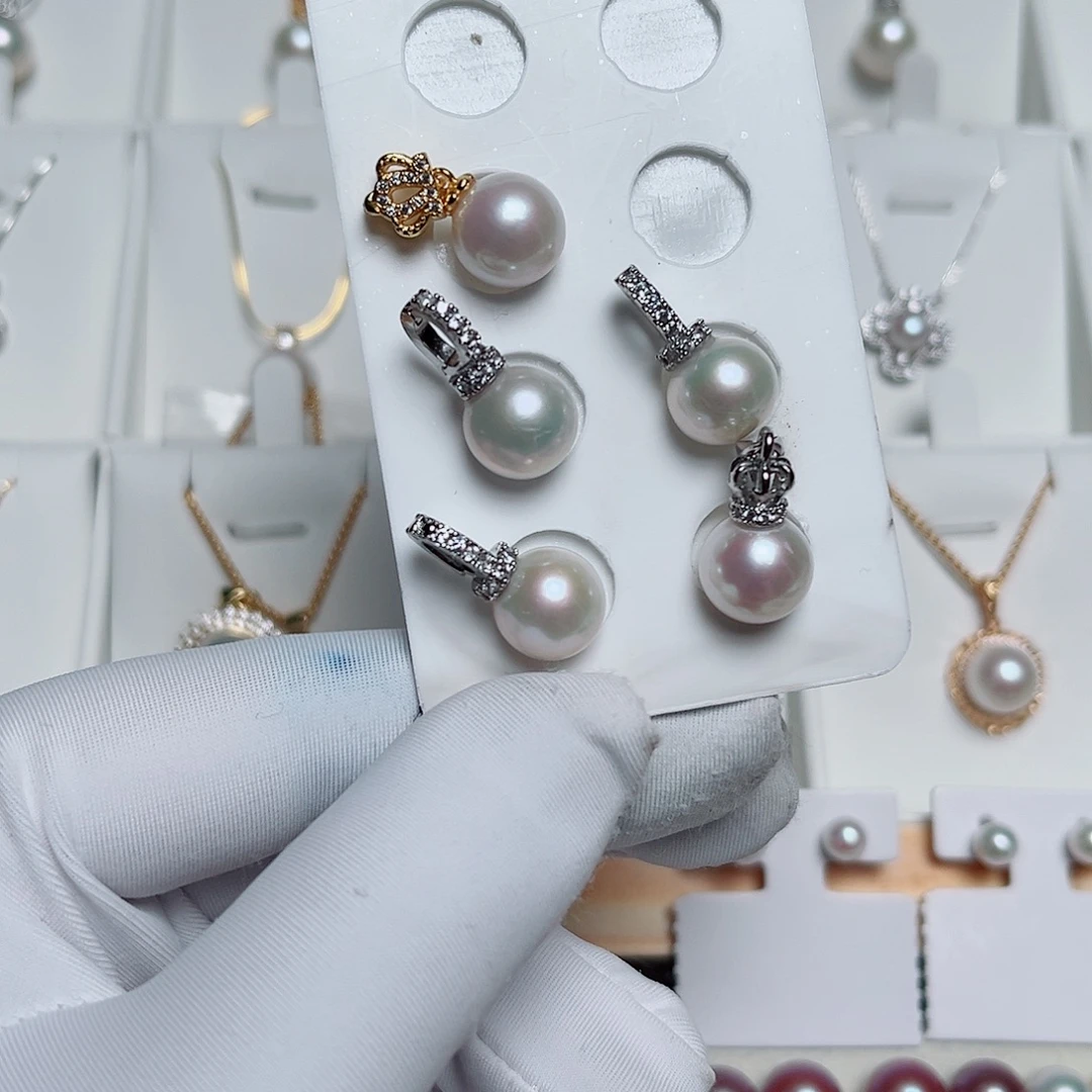 银S925镶嵌淡水珍珠手绳