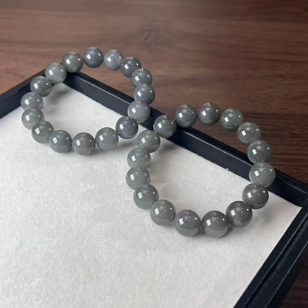 【缺货】和田玉烟紫手串 多样性发一 有瑕12mmJJY2535