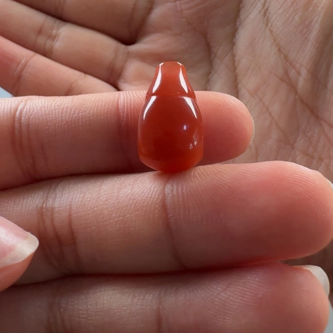 南红玛瑙未镶嵌三通10.2mm