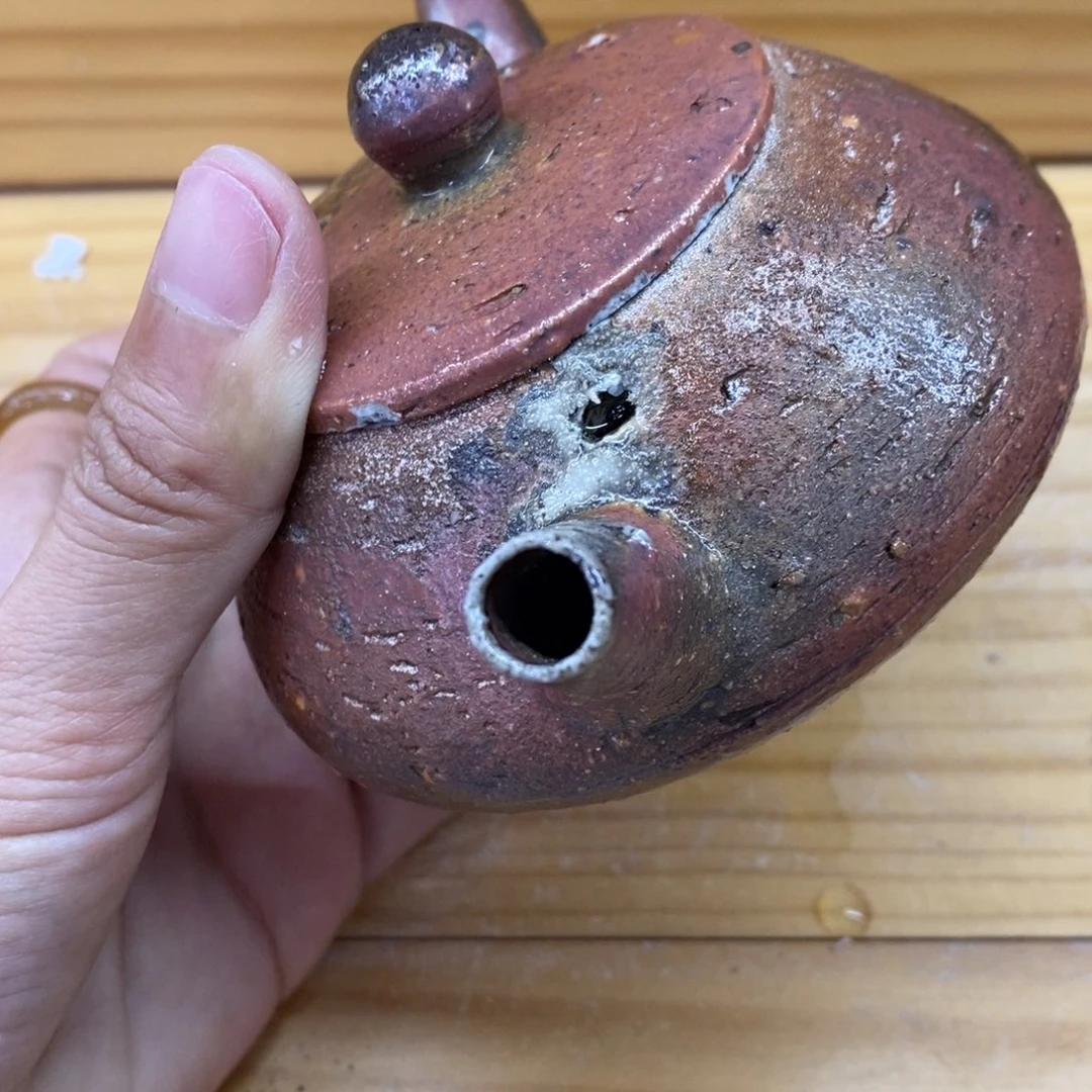 陶园柴烧，精品高货世**坤677瑕疵漏水摆件