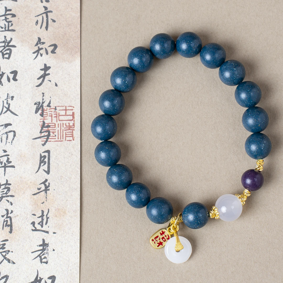 艺芬香馆-1.0蓝药师手串DIY单圈【33】