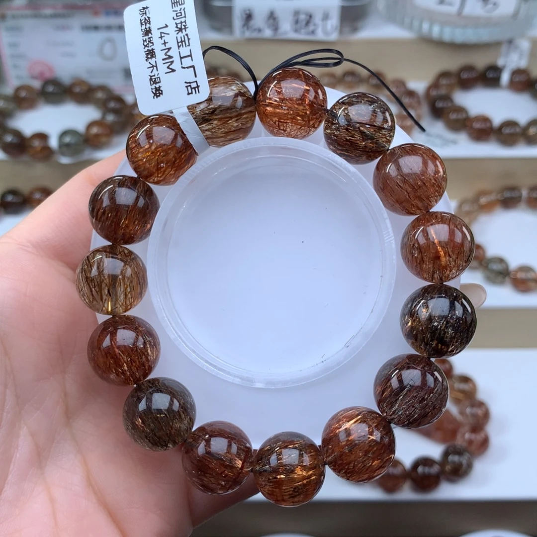 手串水晶未镶嵌黑金超七多样性发其一