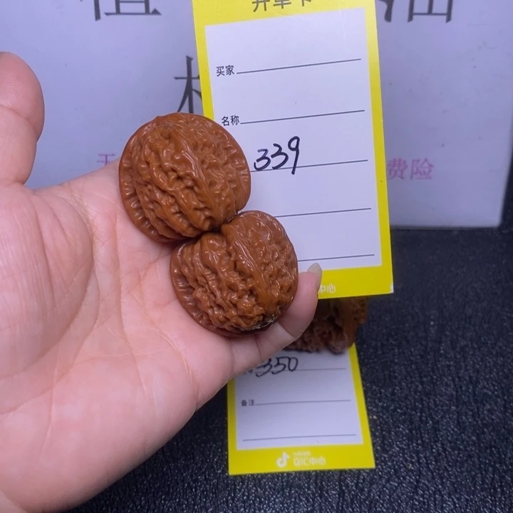 把件文玩核桃339/34.5白狮子