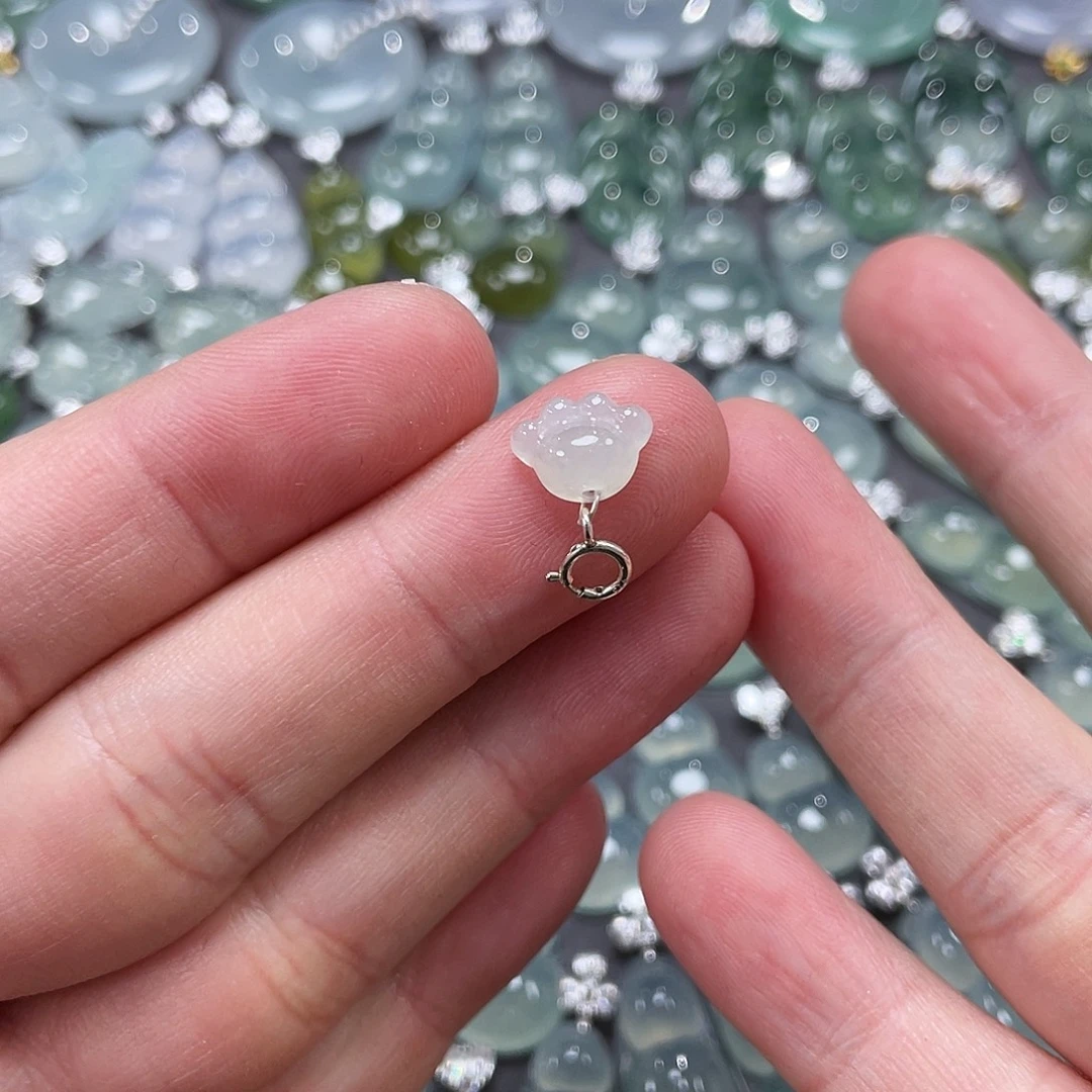 翡翠银S925镶嵌颈饰