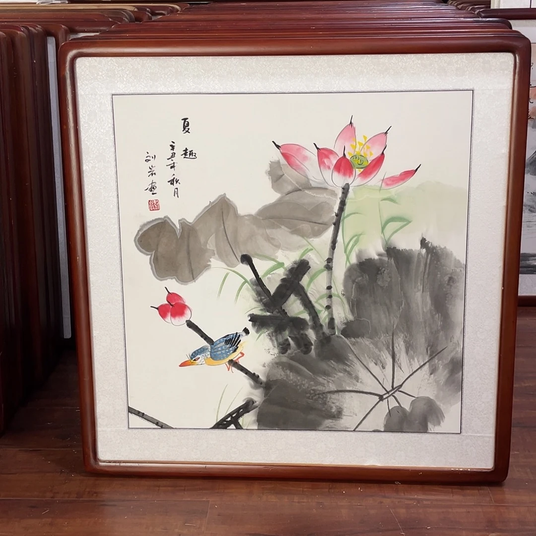 国画带框尺寸63*63厘米