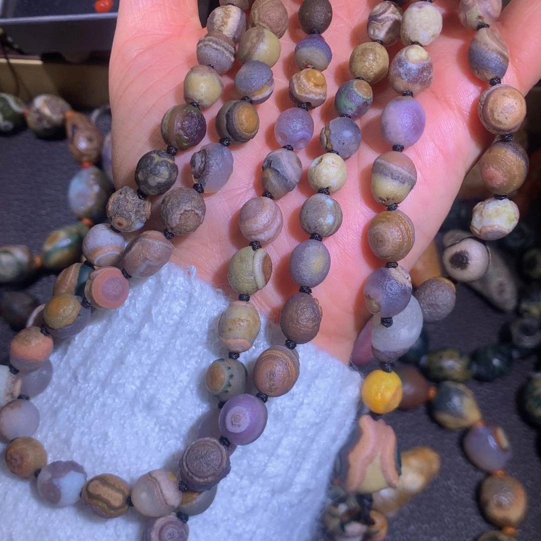 石材阿拉善眼睛石108颗