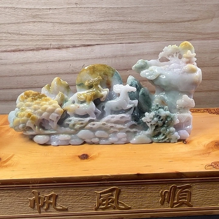 翡翠未镶嵌摆件翡翠