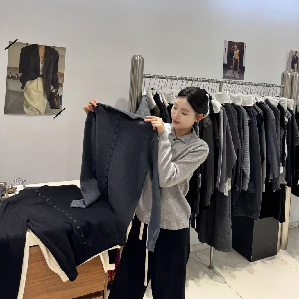 针织常规款休闲风女毛针织衫打底毛衣宽松运动