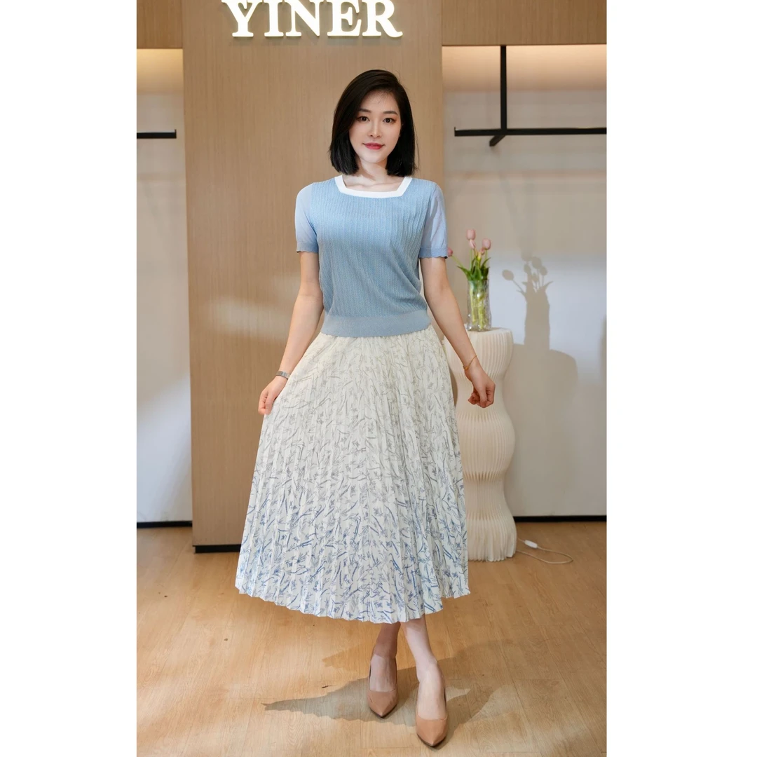 YINER/音儿夏季新款都市度假感针织衫8C65206206