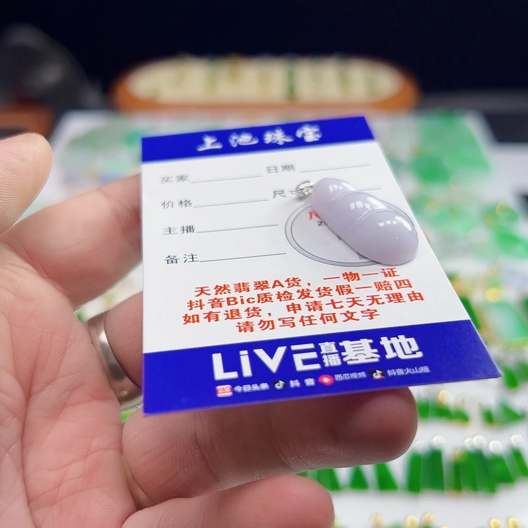 颈饰18K金镶嵌翡翠翡翠