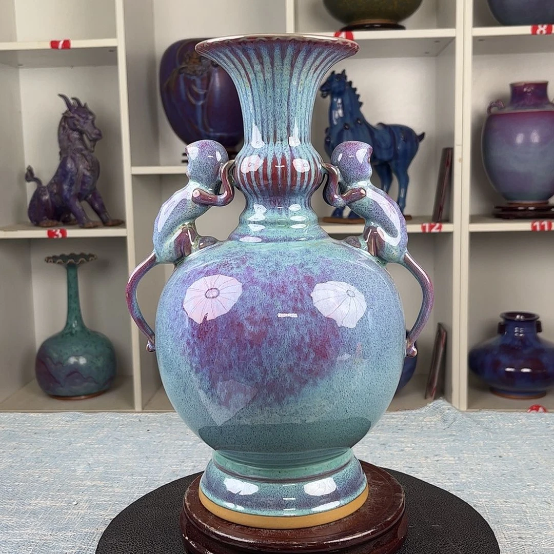 瓷片摆件……洪福齐天……无礼盒