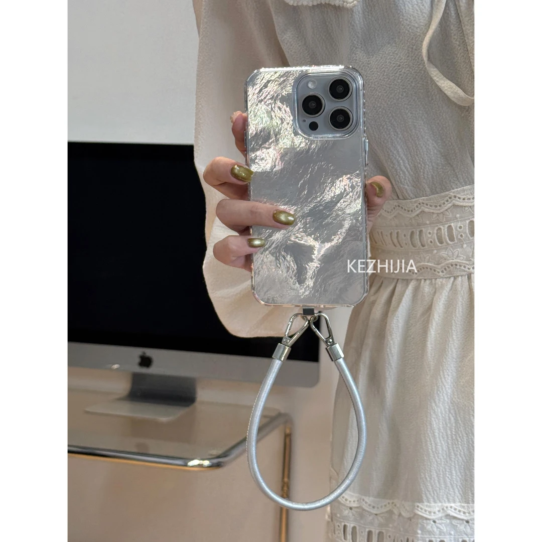 【壳之】个性银光锡纸纹适用苹果/华为荣耀/vivoOPPO小米红米手机壳