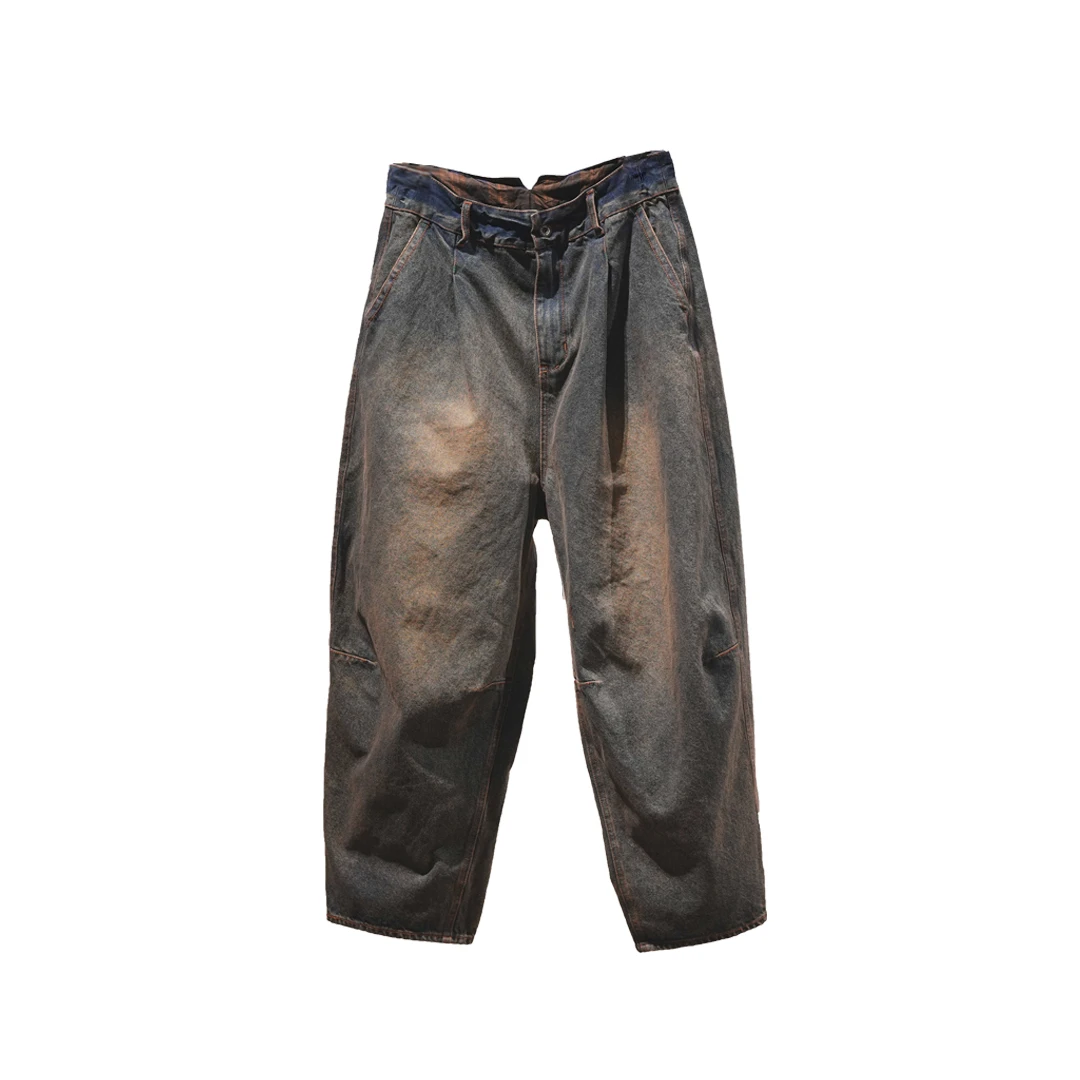 左岸迷香 Z23FW3035 布衣分享原创小众复古休闲百搭老爹牛仔裤