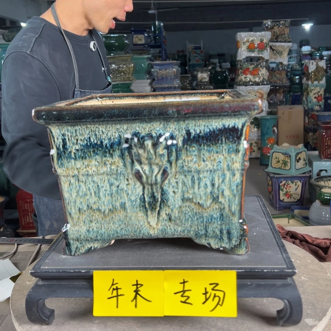 一风堂石湾花盆。微瑕