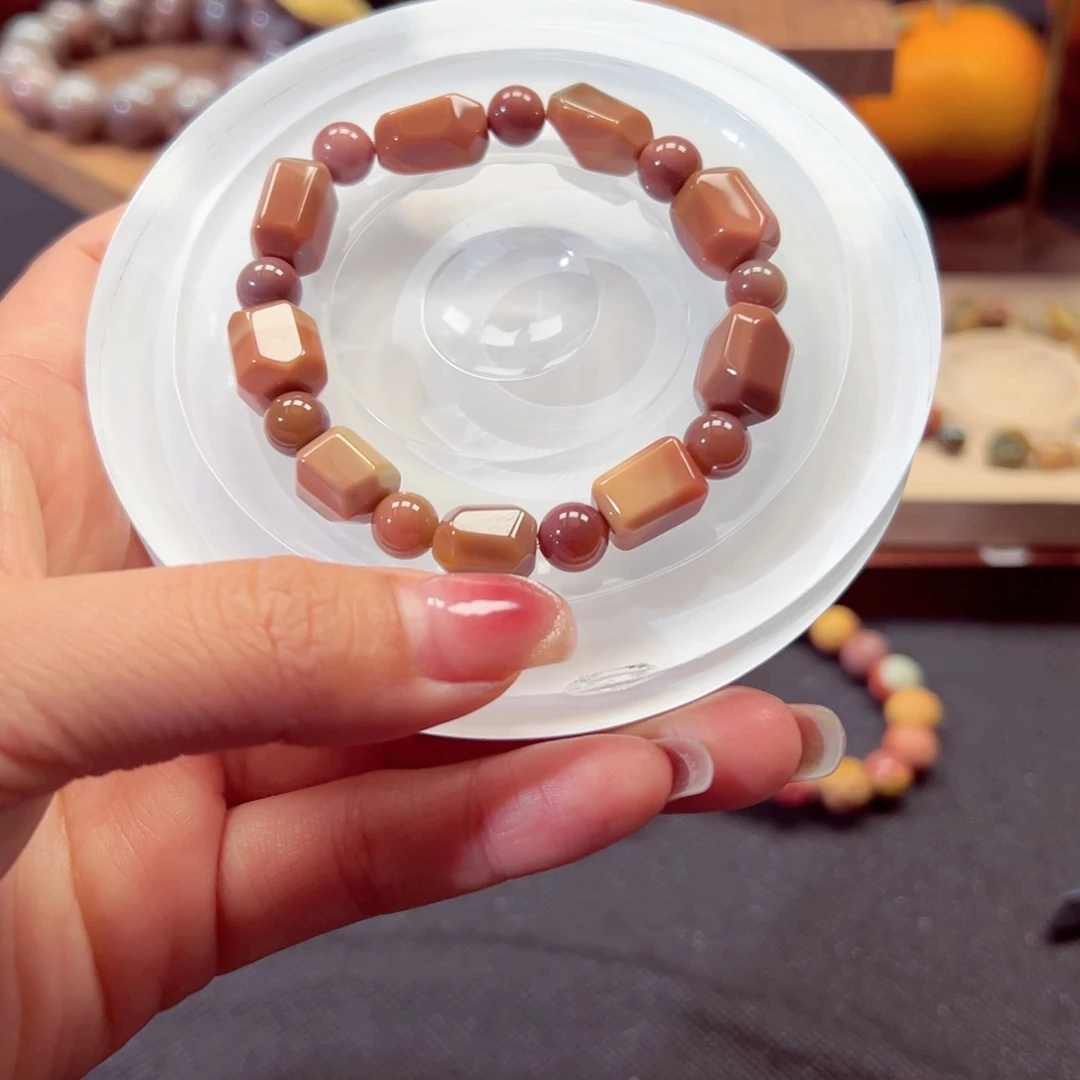 石英质玉手链未镶嵌桃***.25