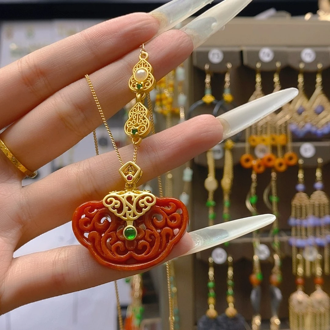 翡翠合金耳饰翡翠