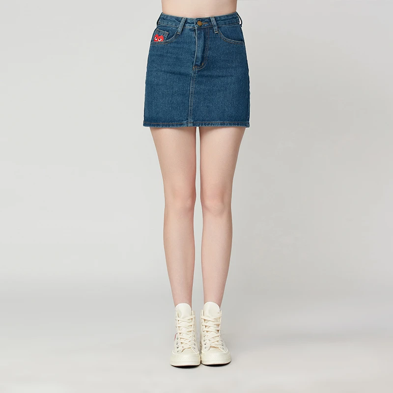 百搭休闲时尚辣妹包臀裙高腰牛仔包裙显瘦气质女士修身A字半身裙