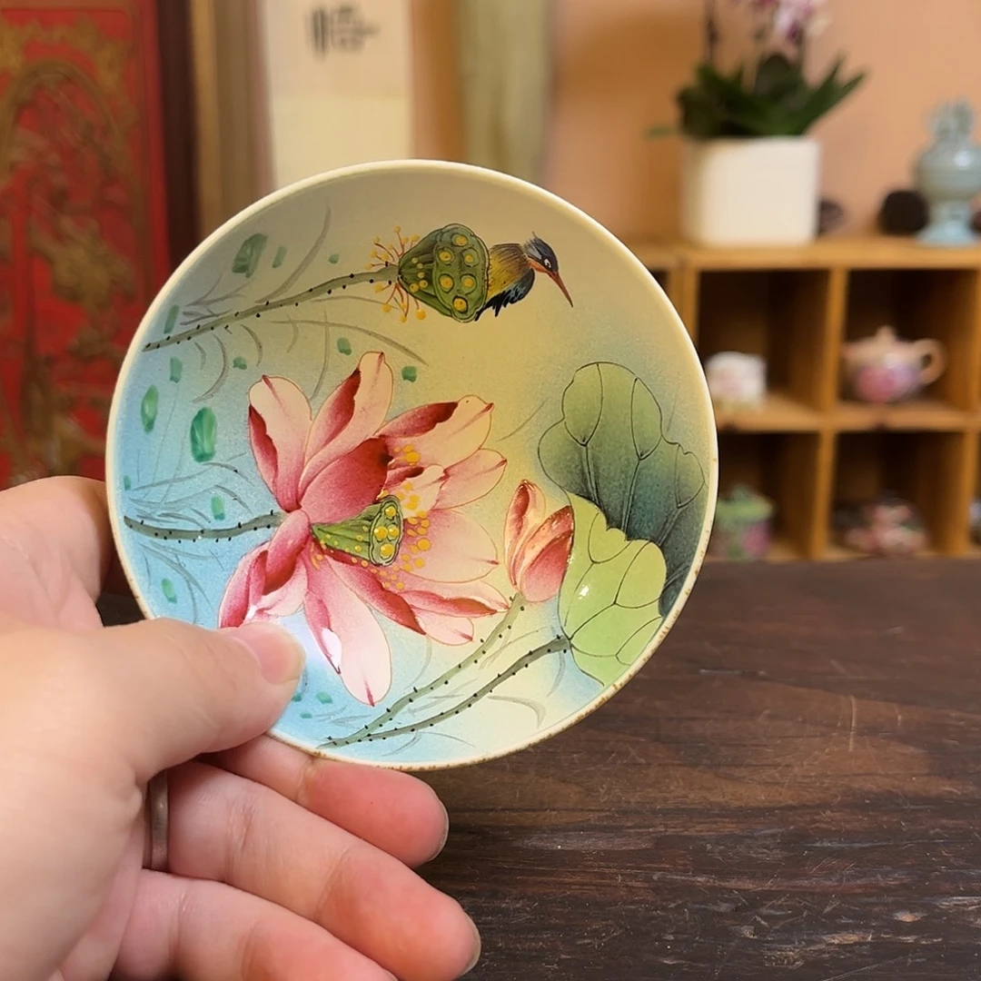 柴烧手工手绘陶瓷