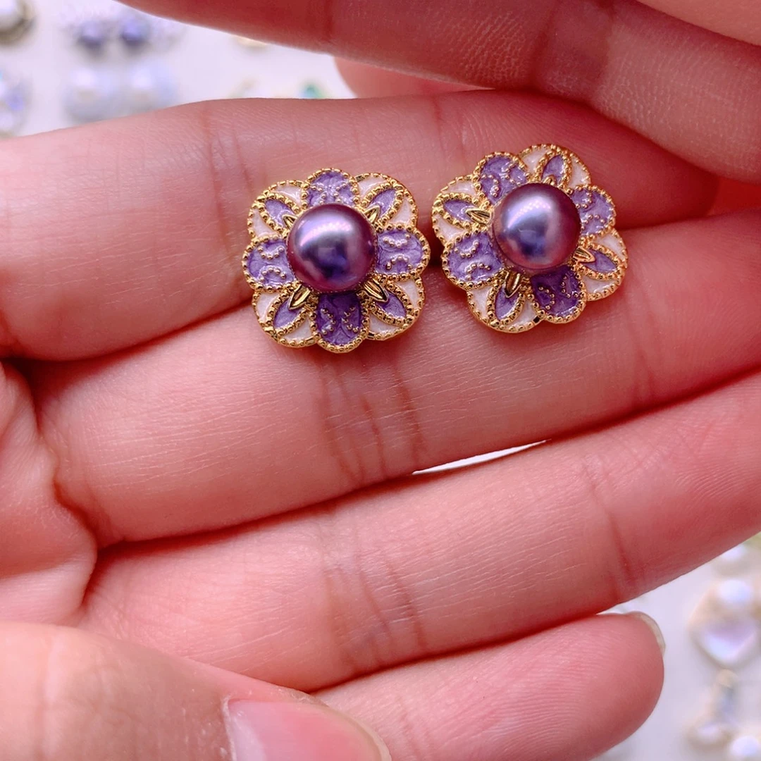 耳饰淡水珍珠合金