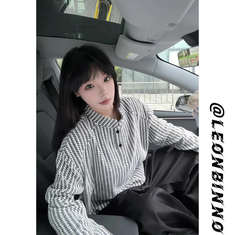 鱼骨纹亨利领卫衣男秋冬季加绒加厚美式重磅松弛感长袖T恤打底衫