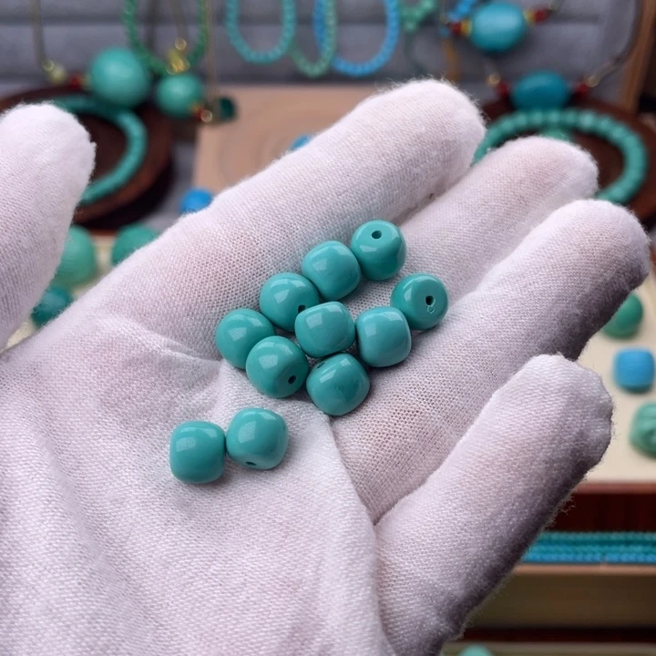 精品蓝绿色老型一颗 卡8mm