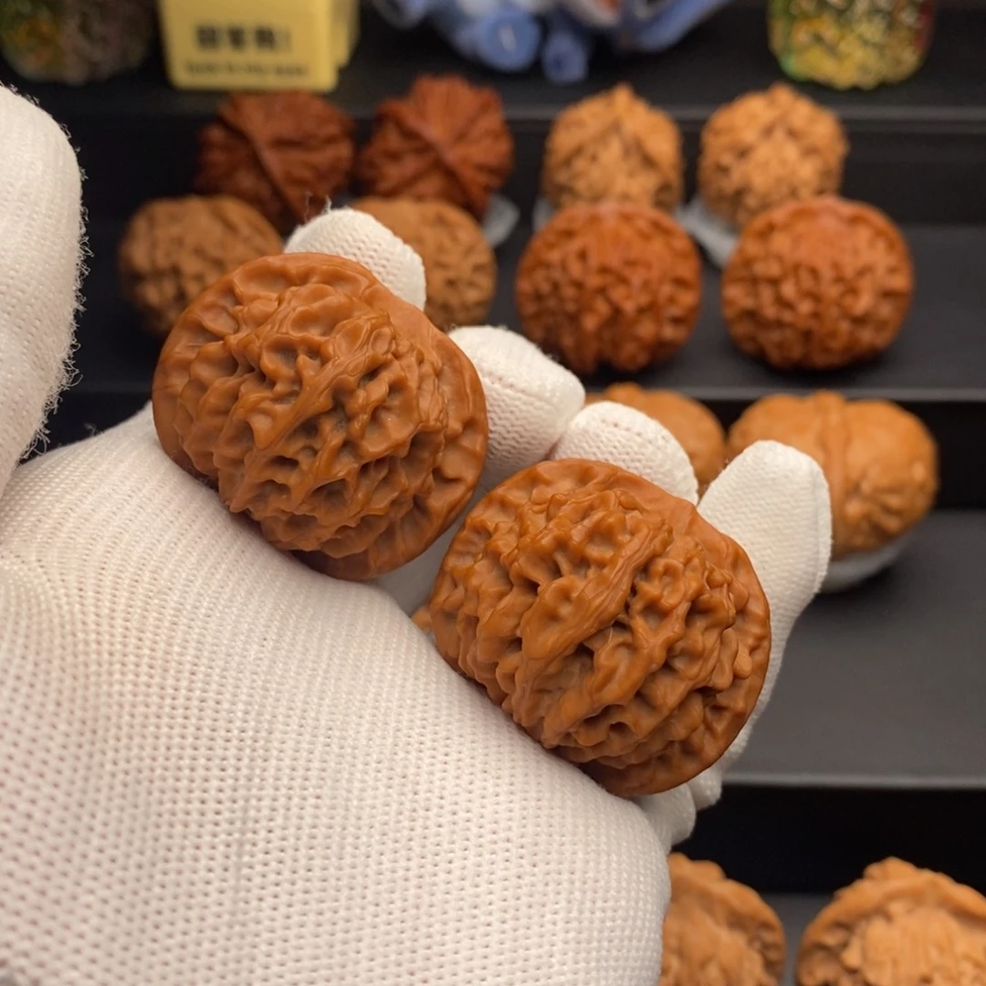 北***！把件文玩核桃38*38秦闷